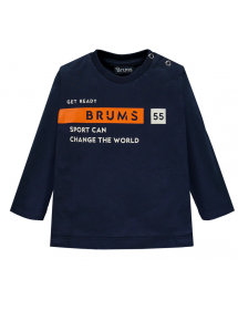 Brums - T shirt jersey cotone organico con stampa 213bdfl001 203