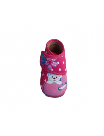 PANTOFOLA ROSA STAMPA ORSETTO 1119 DIAMANTINO - 1