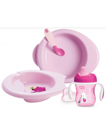 Chicco - SET PAPPA 6m+ rosa Chicco - 1