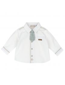 Chicco - Camicia bianca con cravatta verde 54658