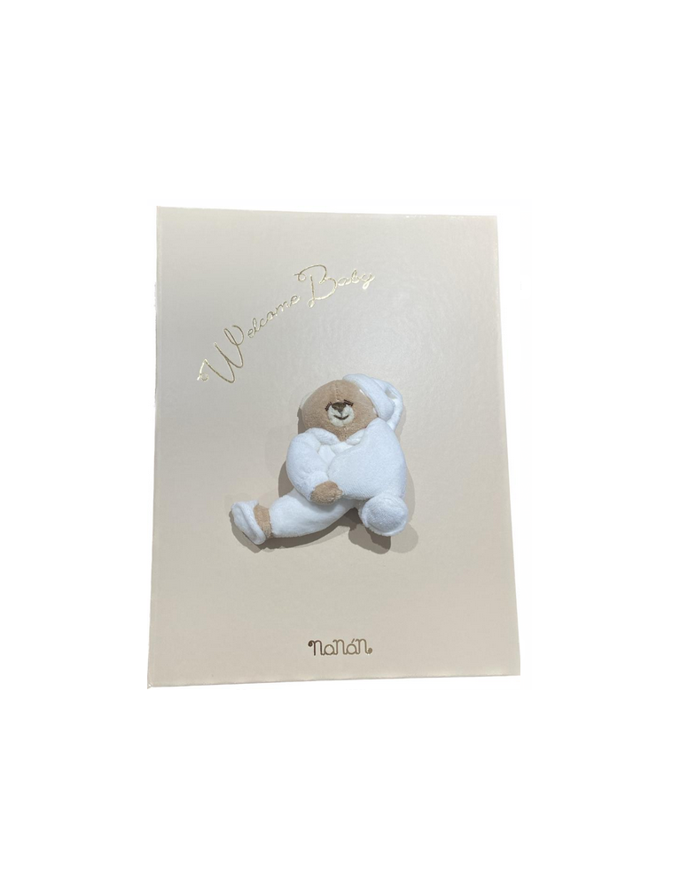album portafoto bambolina con orsetto e farfalle e nome personalizzato
